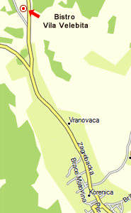 Vila Velebita map
